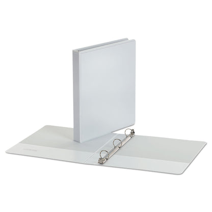 Economy 1 Inch Round Ring View Binder, White