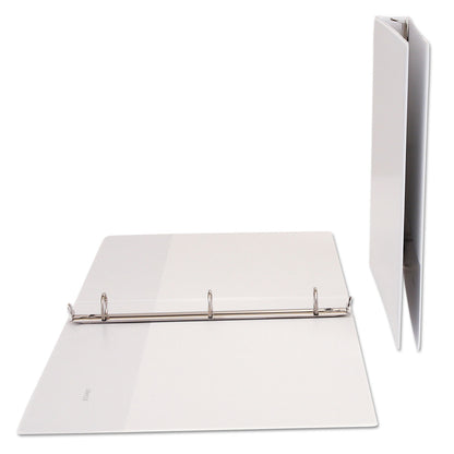 Economy 1 Inch Round Ring View Binder, White