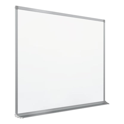 Porcelain Magnetic Whiteboard, 96" x 48", White Surface, Satin Aluminum Frame