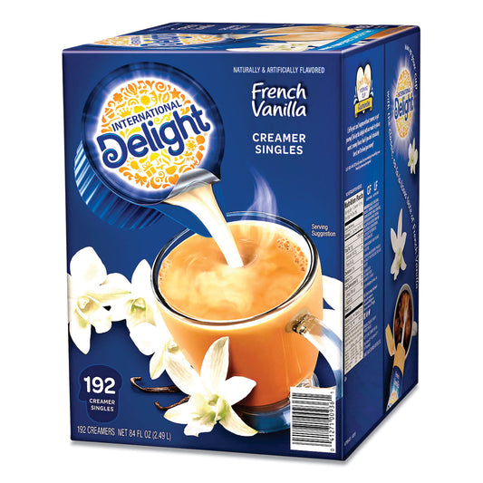 Liquid Non-Dairy Coffee Creamer, French Vanilla, 0.44 oz Mini Cups, 192/Carton