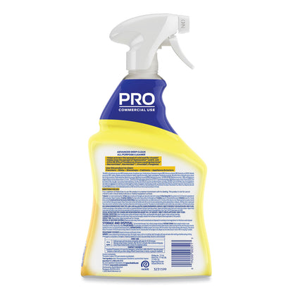 Professional LYSOL Brand Advanced Deep Clean All Purpose Cleaner, Lemon Breeze, 32 oz Trigger Spray Bottle, 12/Carton Item #: RAC00351