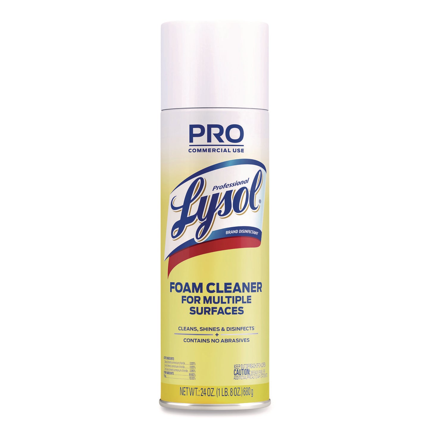 Professional LYSOL Brand Disinfectant Foam Cleaner, 24 oz Aerosol Spray, 12/Carton