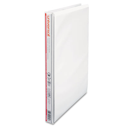 Economy 1/2 Inch Round Ring View Binder, White